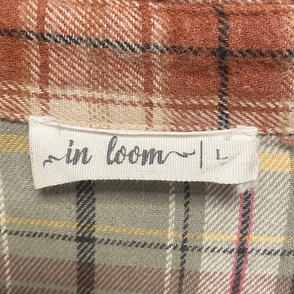 In Loom patchwork plaid button up - Picture 3 of 4